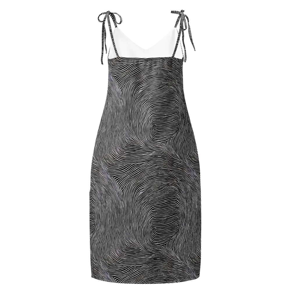 Ink Ripple on Slip Dress — Back