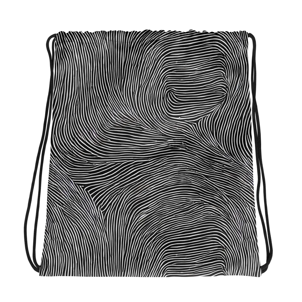 Ink Ripple on Drawstring Bag — Photo