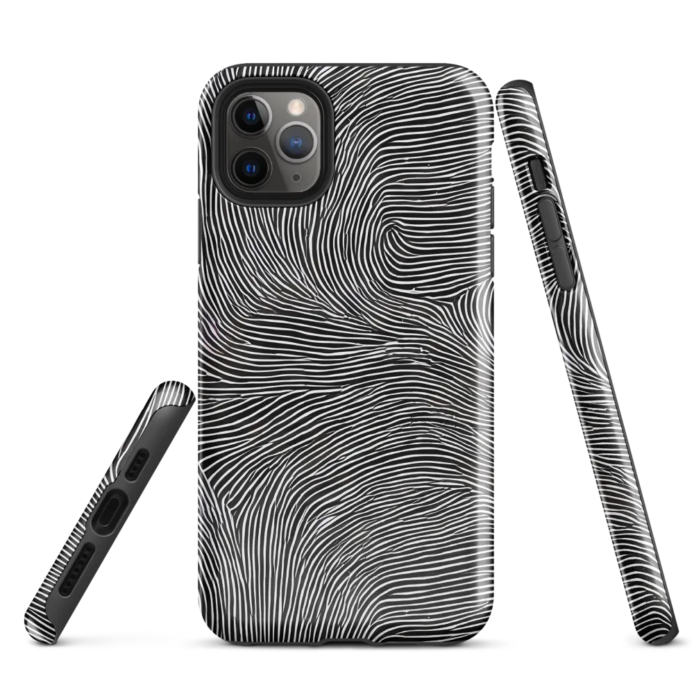 Ink Ripple on Tough Case for iPhone® — Front