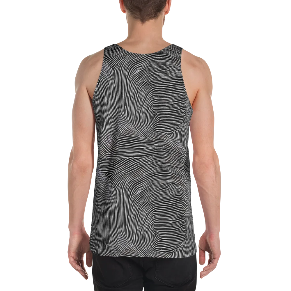 Ink Ripple on Men's Tank Top — Back
