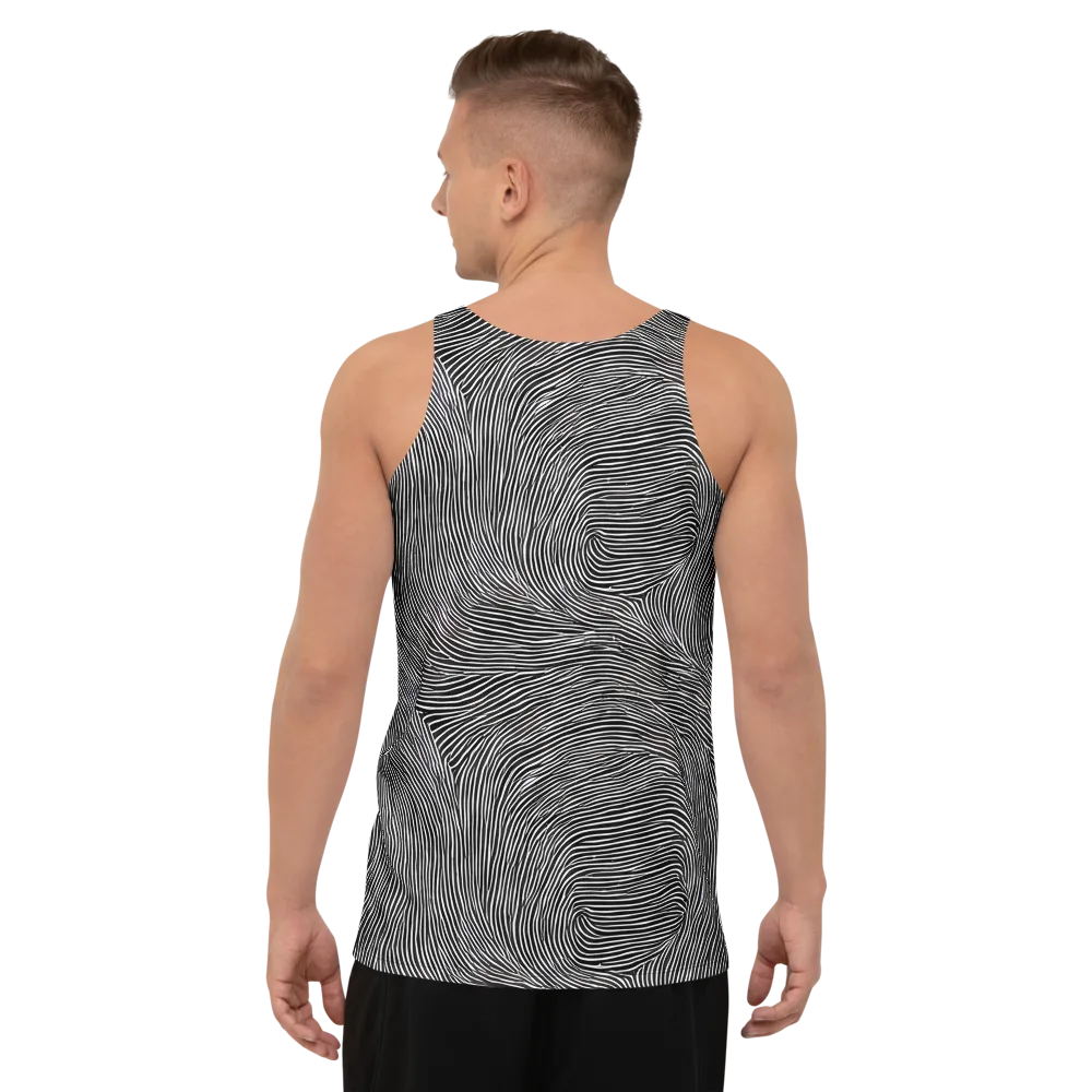 Ink Ripple on Men's Tank Top — Back