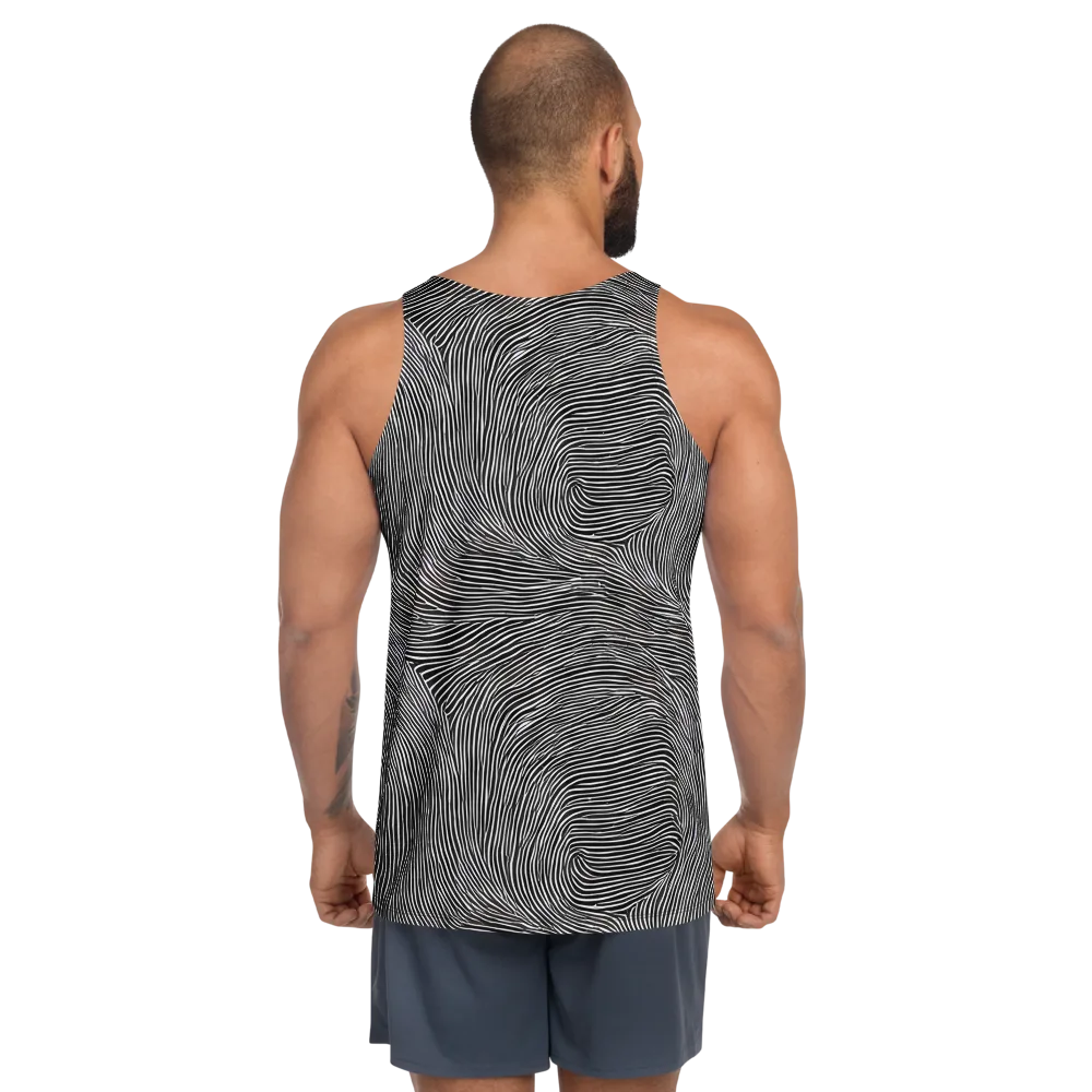 Ink Ripple on Men's Tank Top — Back
