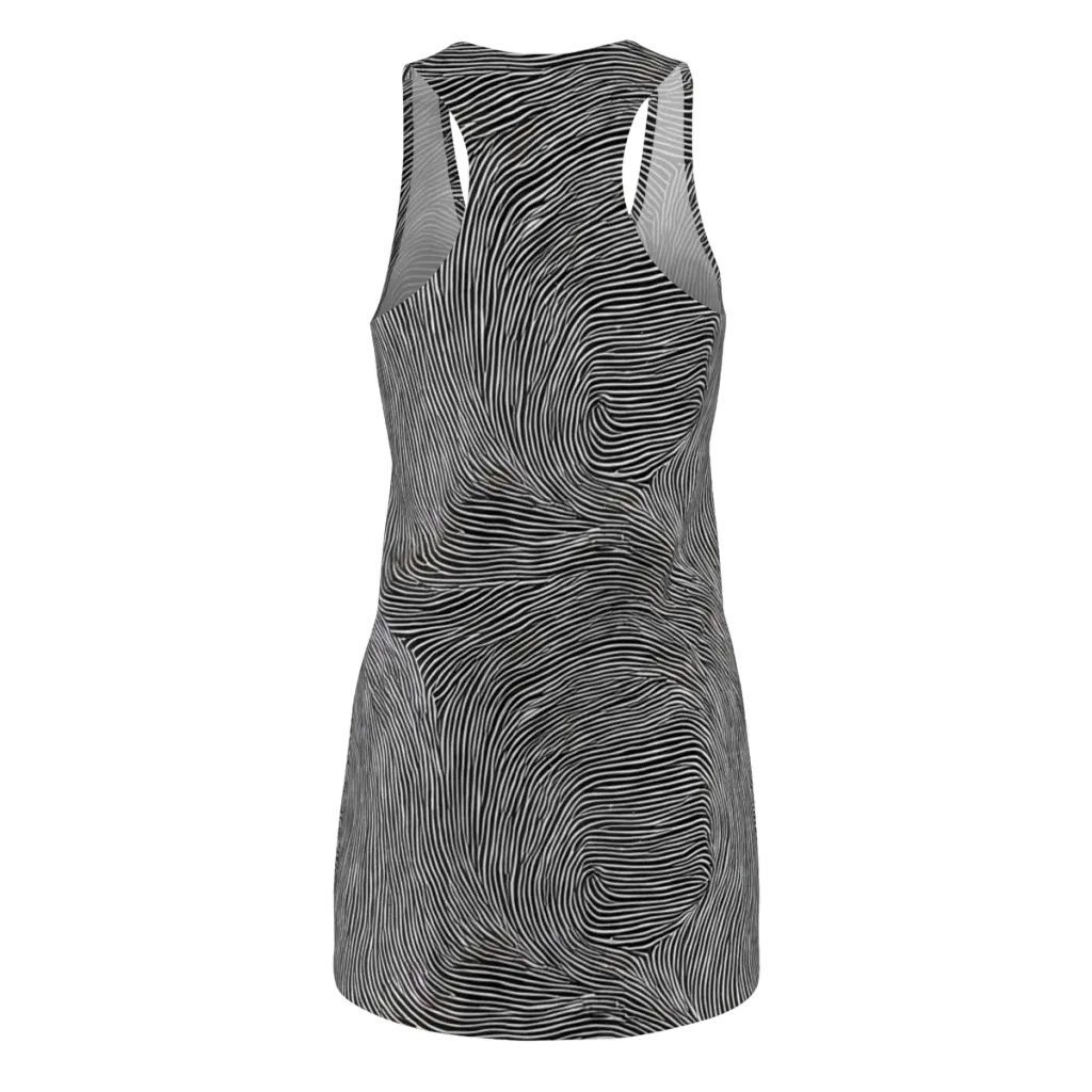 Ink Ripple on Racerback Dress — Back