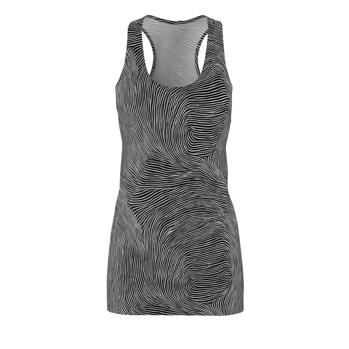 Ink Ripple on Racerback Dress — Front