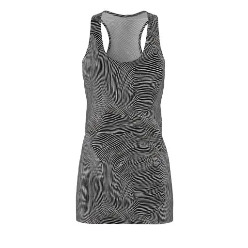 Ink Ripple on a Racerback Dress