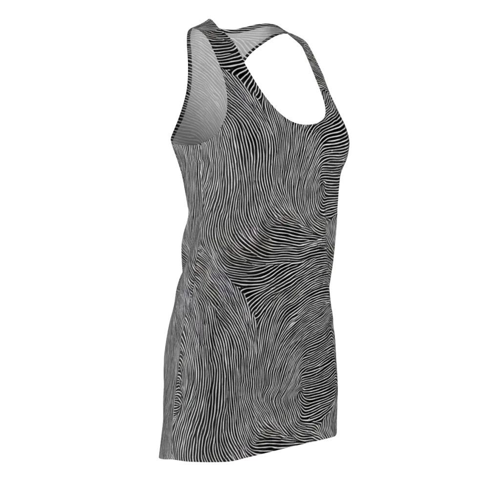 Ink Ripple on Racerback Dress — Front Side