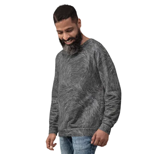 Ink Ripple on a Sweatshirt