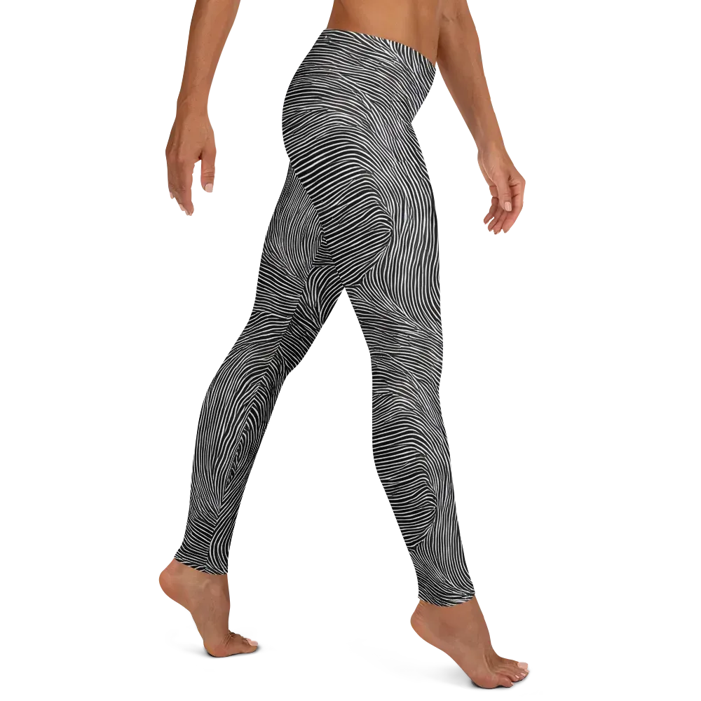 Ink Ripple on Leggings — Right