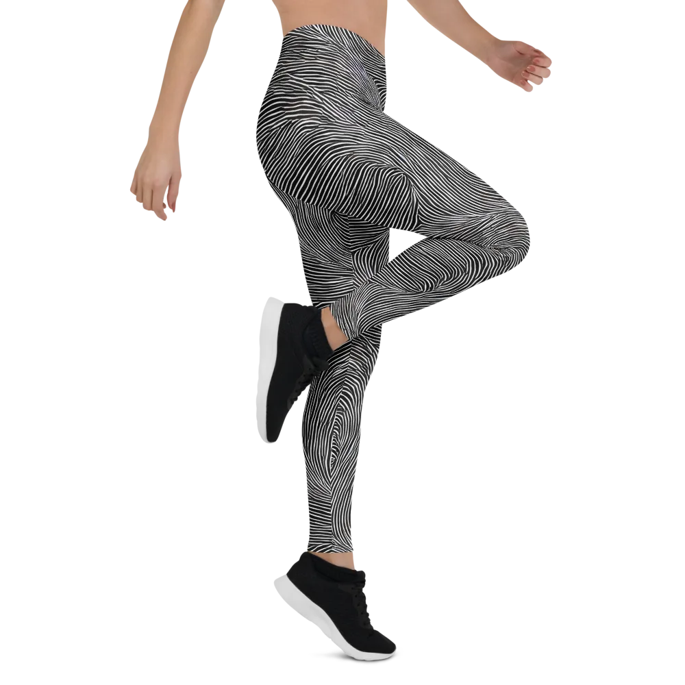 Ink Ripple on Leggings — Right