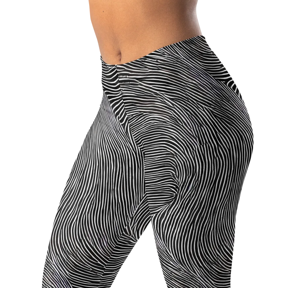 Ink Ripple on Leggings — Left Front