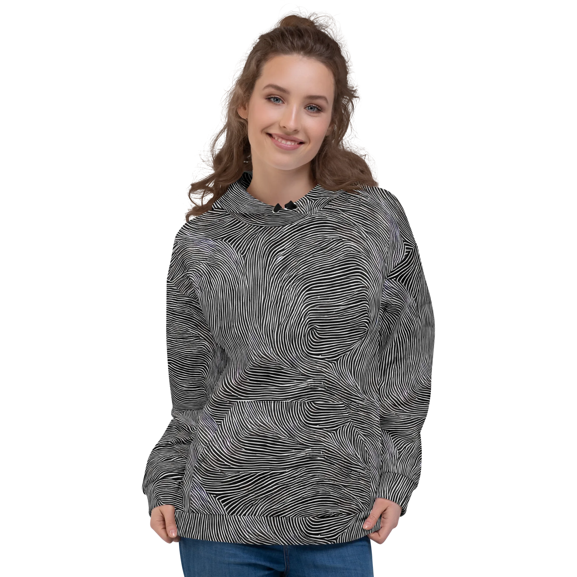 Ink Ripple on Hoodie — Front