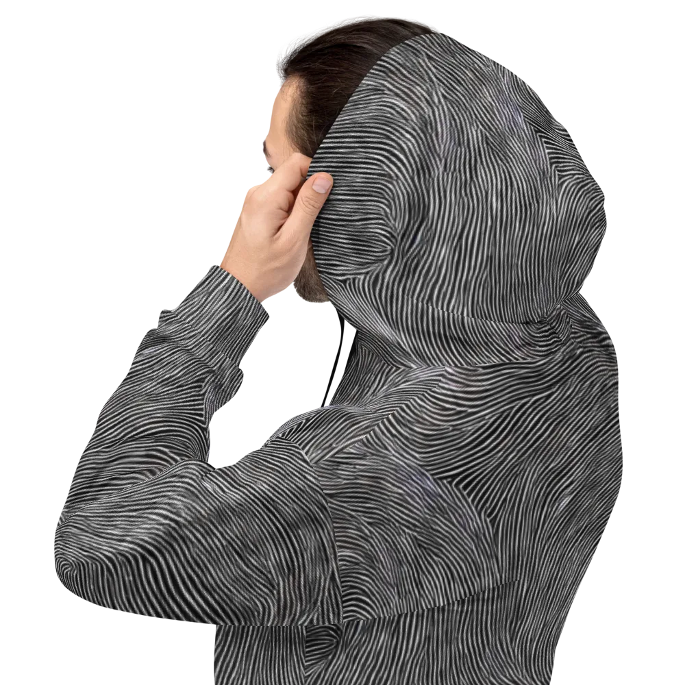 Ink Ripple on Hoodie — Back