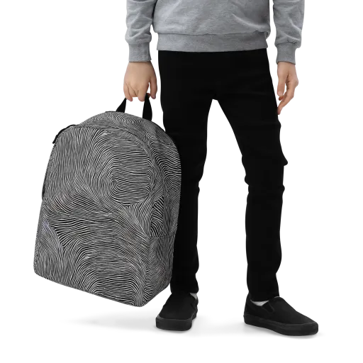Ink Ripple on a Minimalist Backpack
