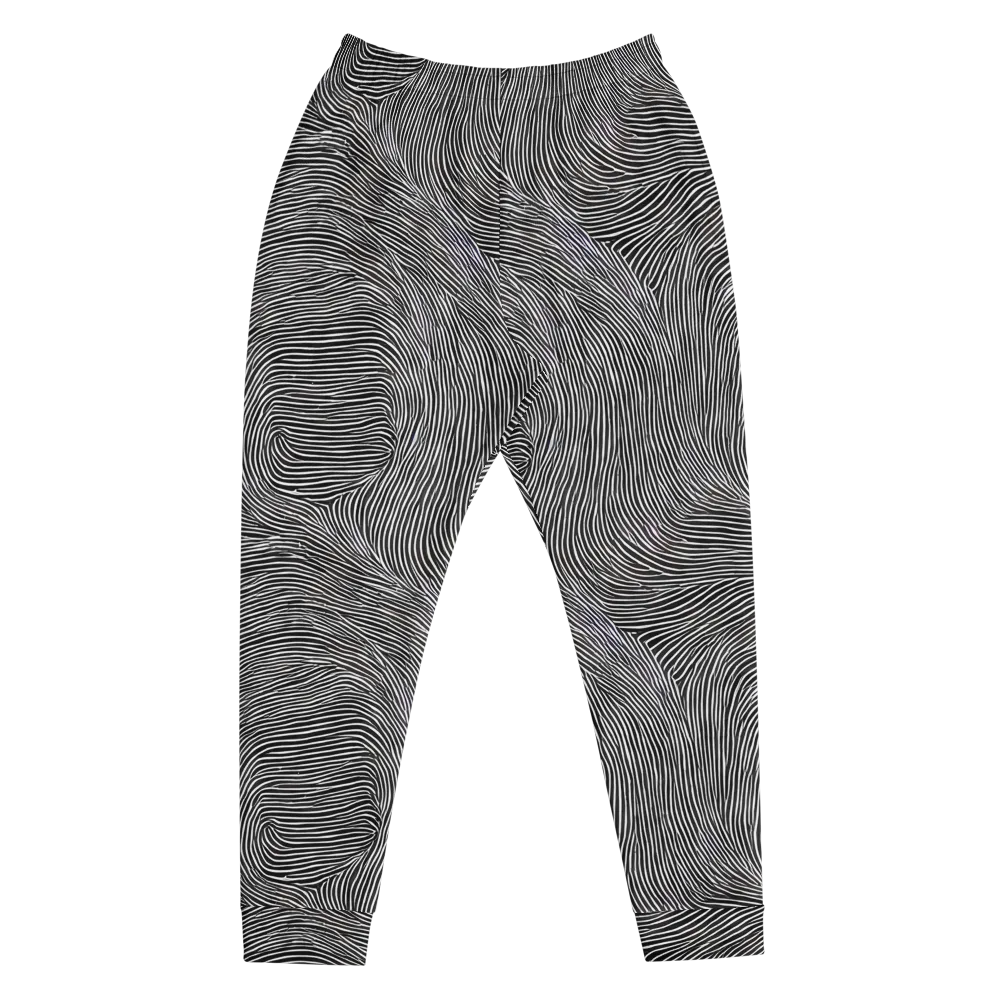 Ink Ripple on Men's Joggers — Front