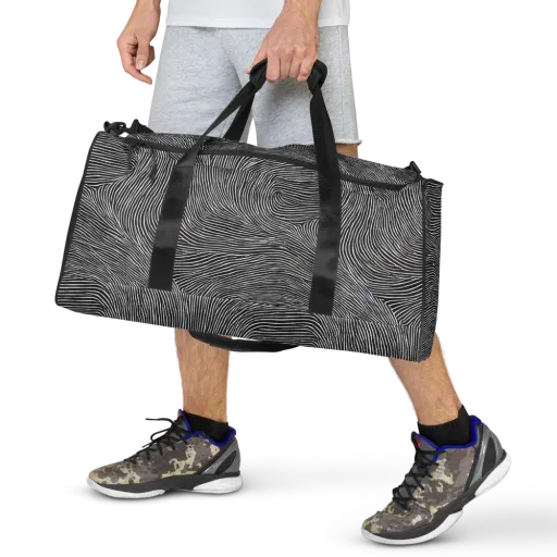 Ink Ripple on a Duffle Bag