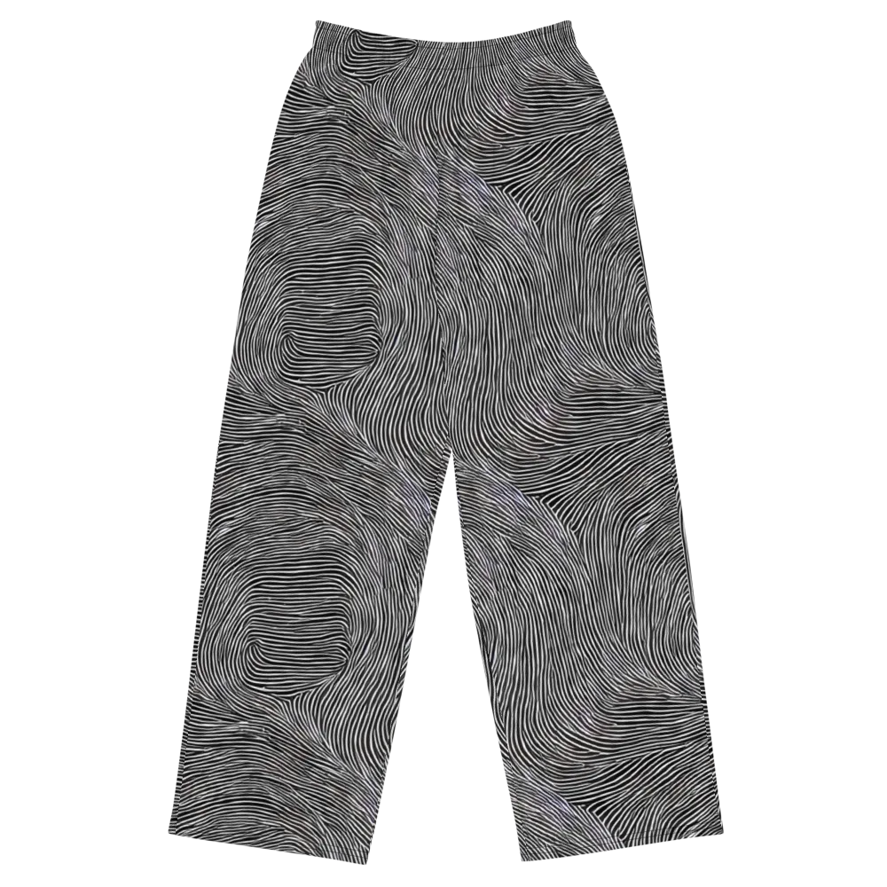 Ink Ripple on Wide-Leg Pants — Front