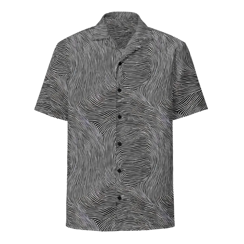 Ink Ripple on Button Shirt — Front