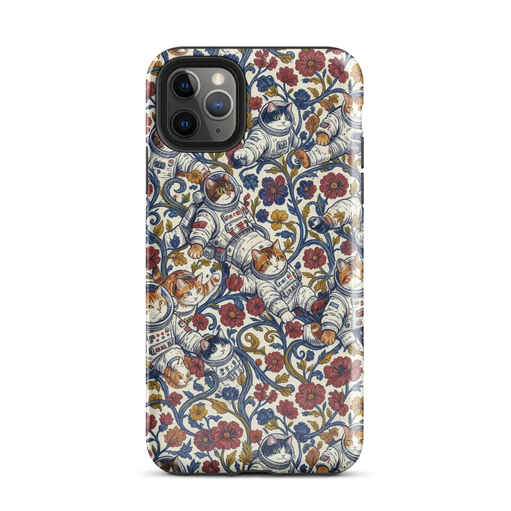 Cosmic Cat Garden on Tough Case for iPhone® — Front