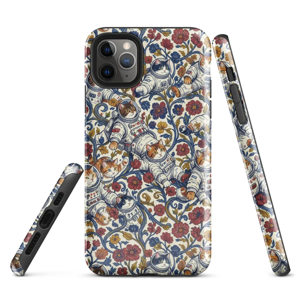 Cosmic Cat Garden on Tough Case for iPhone® — Front