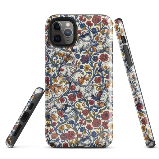 Cosmic Cat Garden on a Tough Case for iPhone®