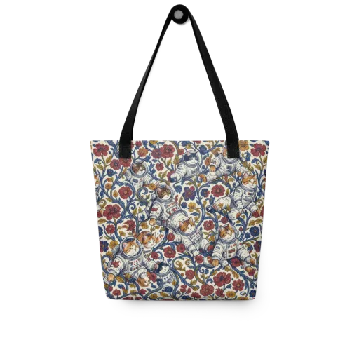 Cosmic Cat Garden on a Tote Bag