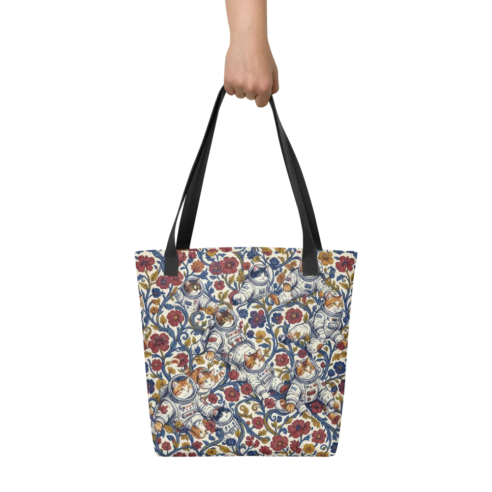 Cosmic Cat Garden on Tote Bag — Front