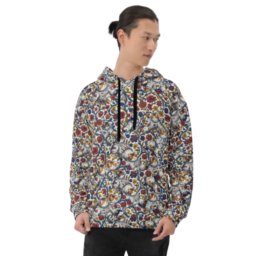 Cosmic Cat Garden on a Hoodie