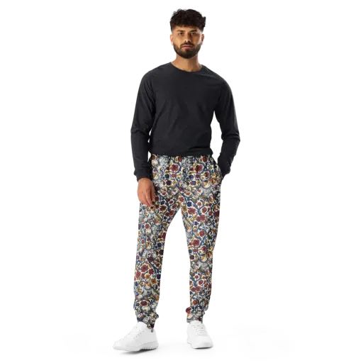 Cosmic Cat Garden on a Men's Joggers