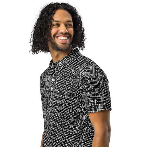 Ink Weave on a Men's Slim Fit Polo Shirt