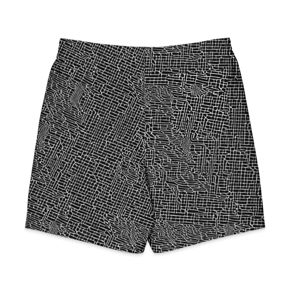 Ink Weave on Men's Board Shorts — Back
