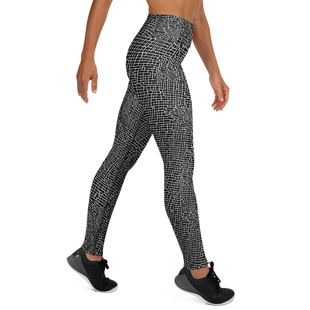 Ink Weave on Yoga Leggings — Right