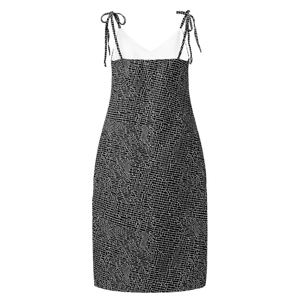 Ink Weave on Slip Dress — Back