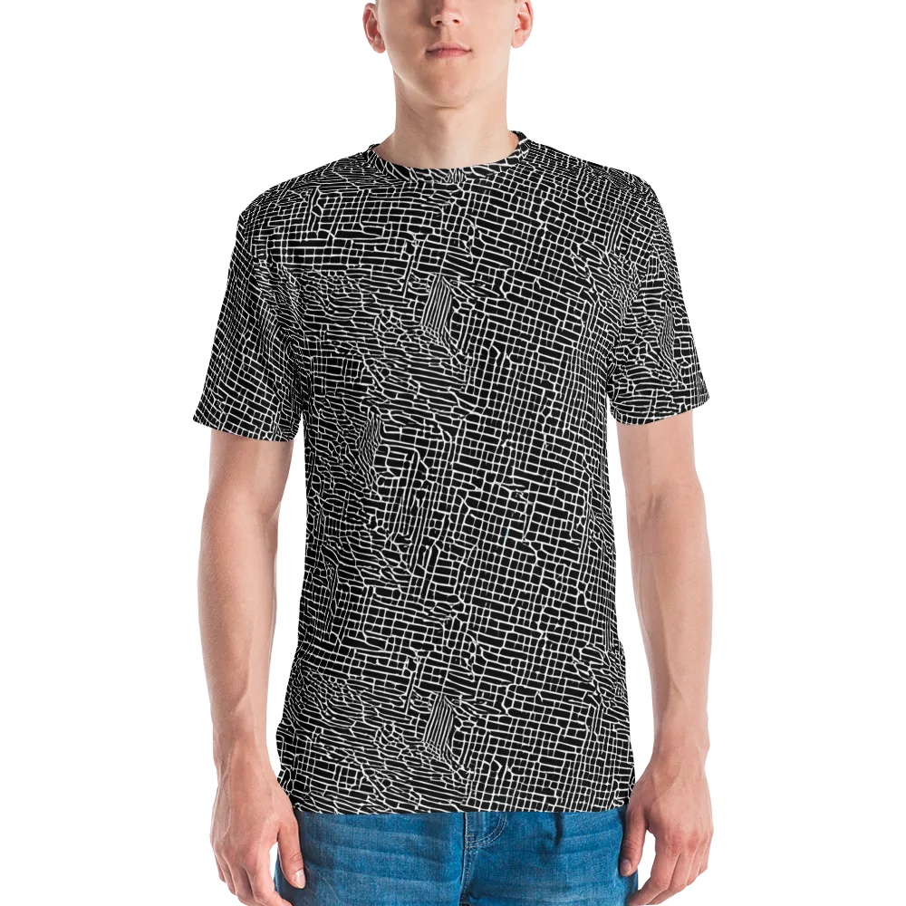 Ink Weave on Men's Crew Neck T-Shirt — Front