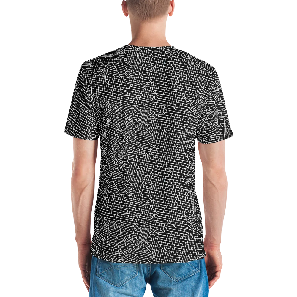 Ink Weave on Men's Crew Neck T-Shirt — Back