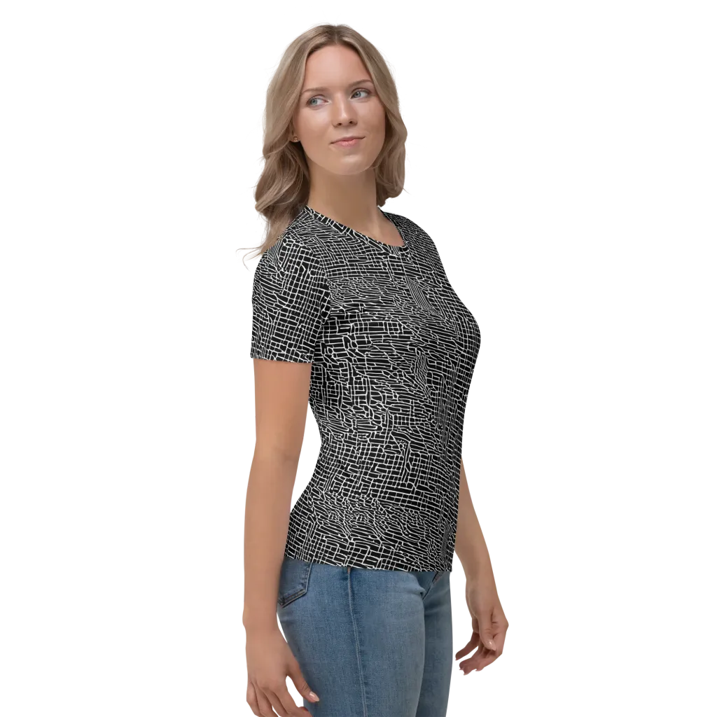 Ink Weave on Women's Crew Neck T-Shirt — Right