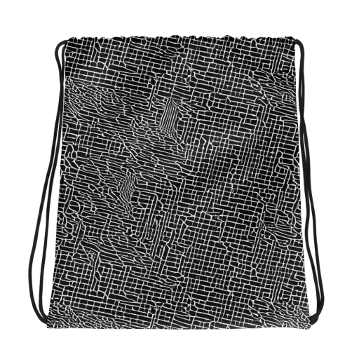 Ink Weave on a Drawstring Bag