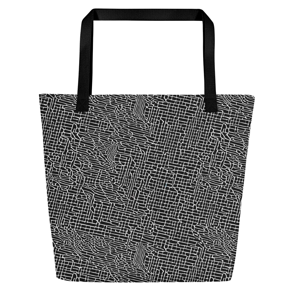 Ink Weave on Large Tote Bag W/ Pocket — Front