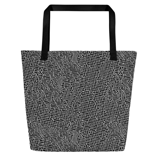 Ink Weave on a Large Tote Bag W/ Pocket
