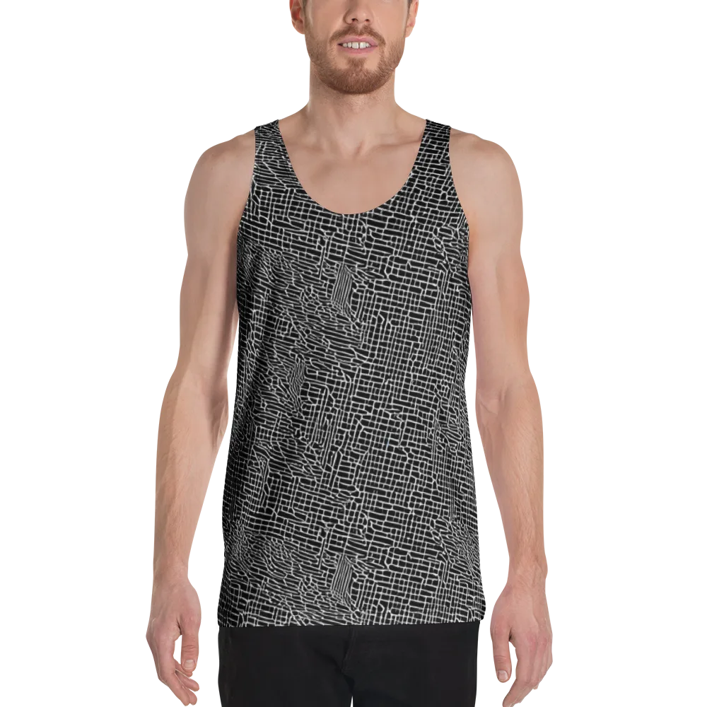 Ink Weave on Men's Tank Top — Front