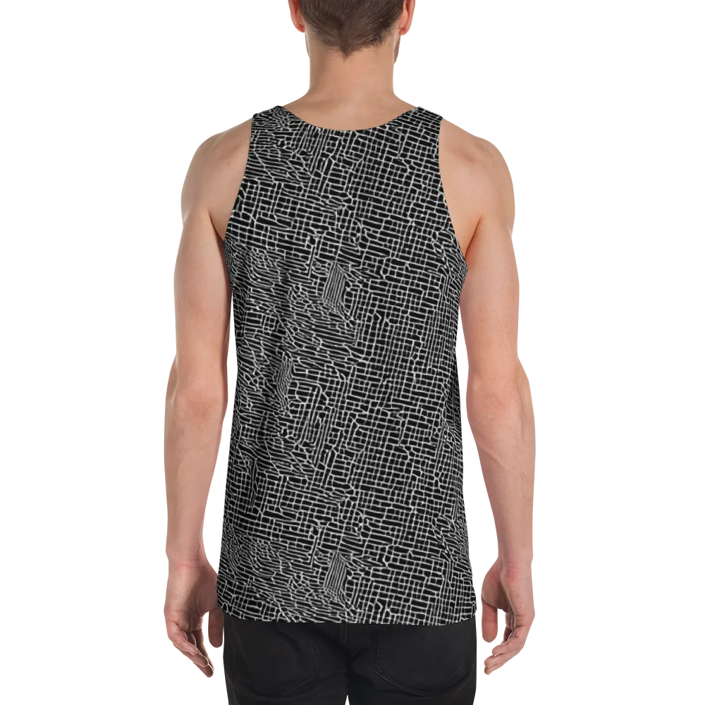Ink Weave on Men's Tank Top — Back