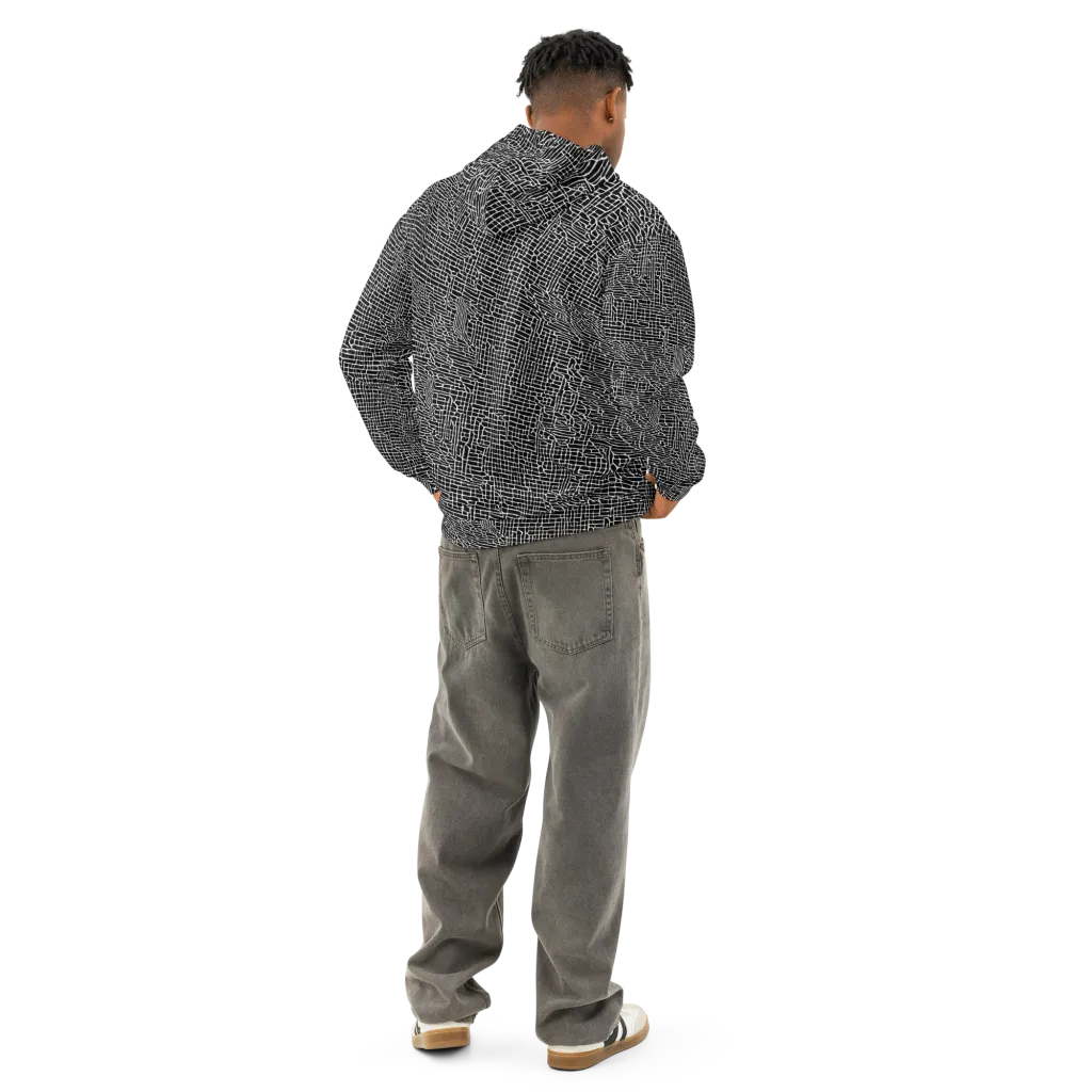 Ink Weave on Cotton Hoodie — Back