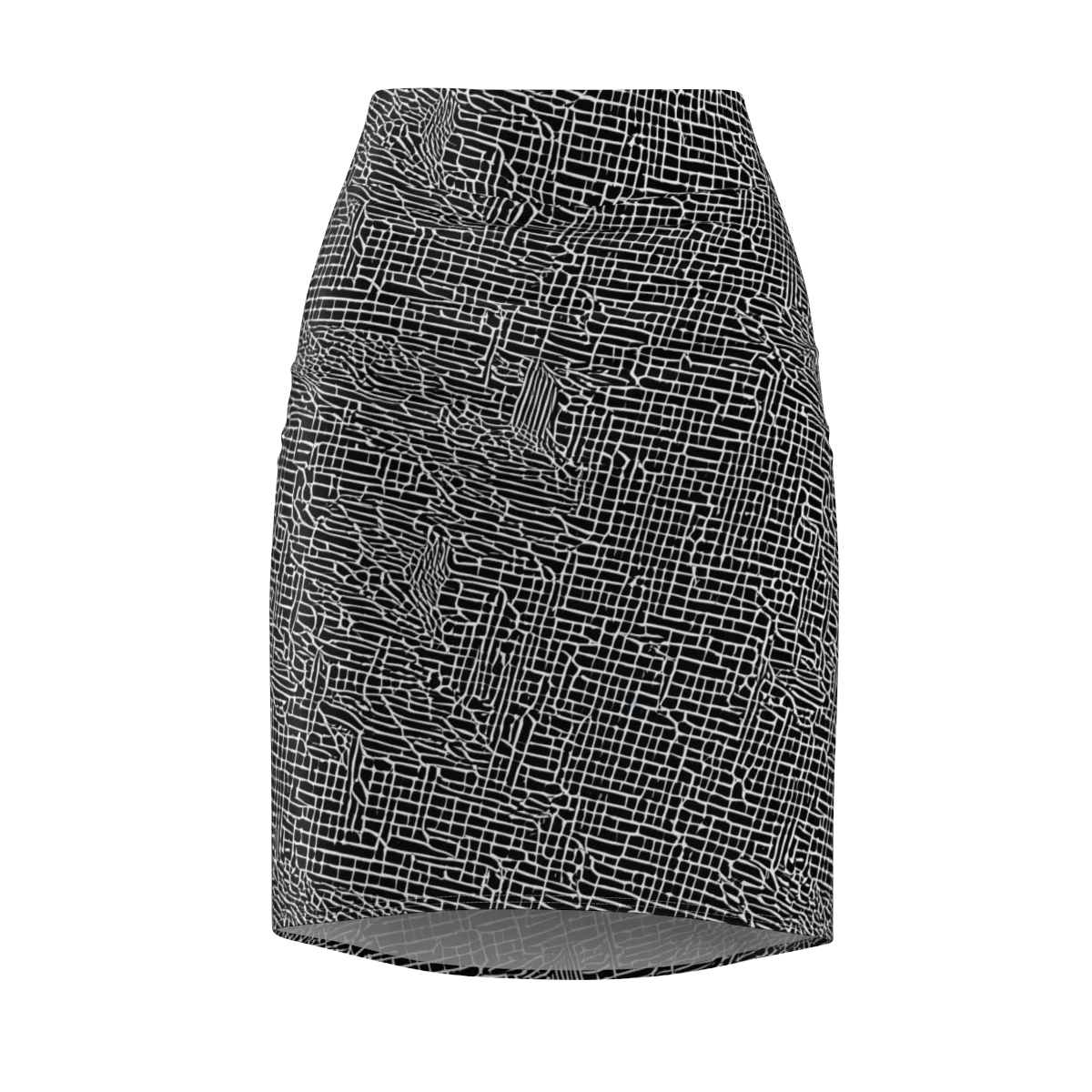 Ink Weave on Pencil Skirt — Front