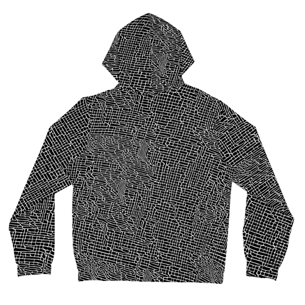 Ink Weave on Women's Full-Zip Hoodie — Back