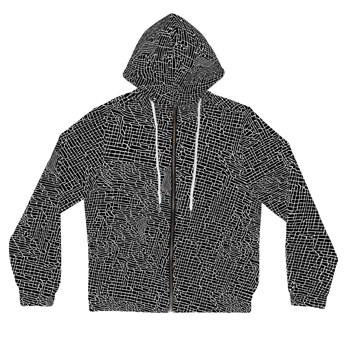 Ink Weave on Women's Full-Zip Hoodie — Front