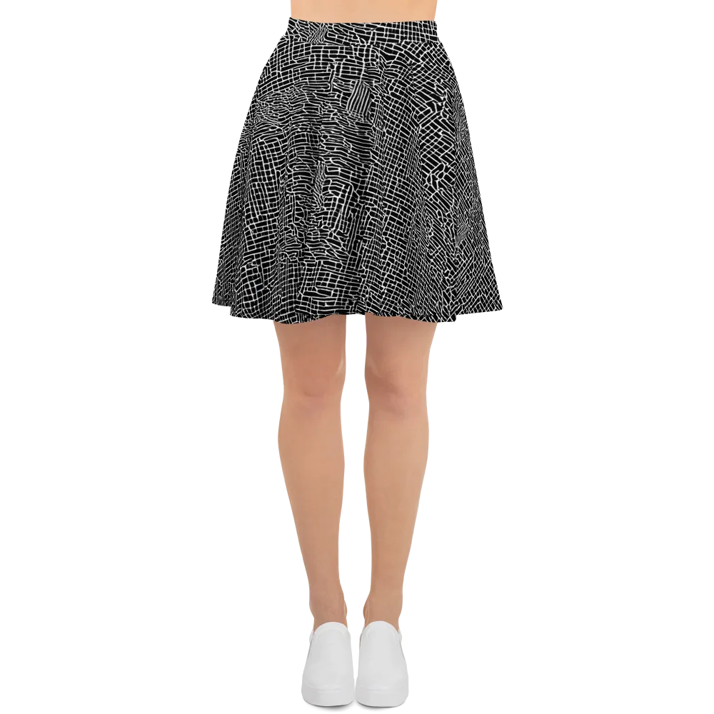 Ink Weave on Skater Skirt — Front