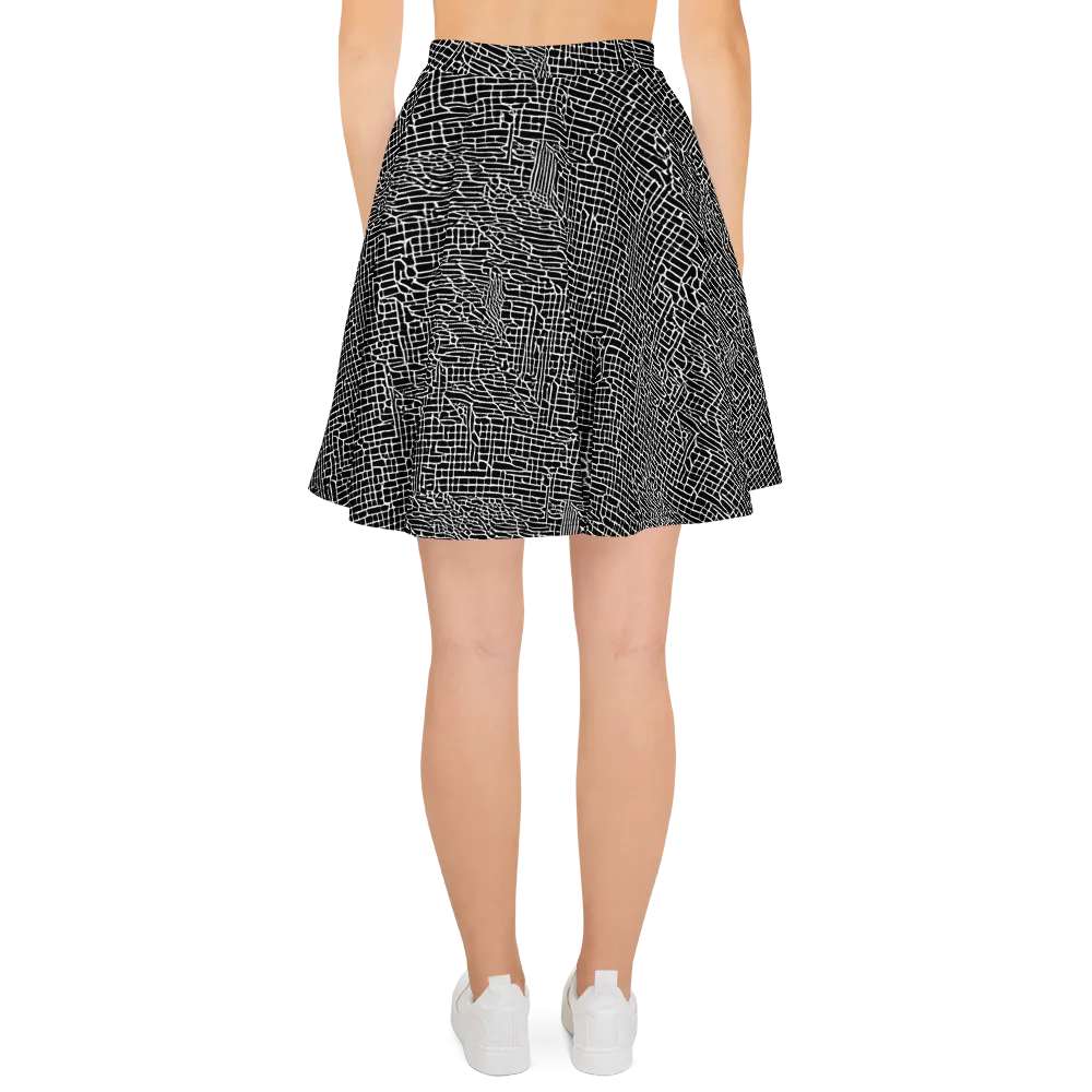 Ink Weave on Skater Skirt — Back