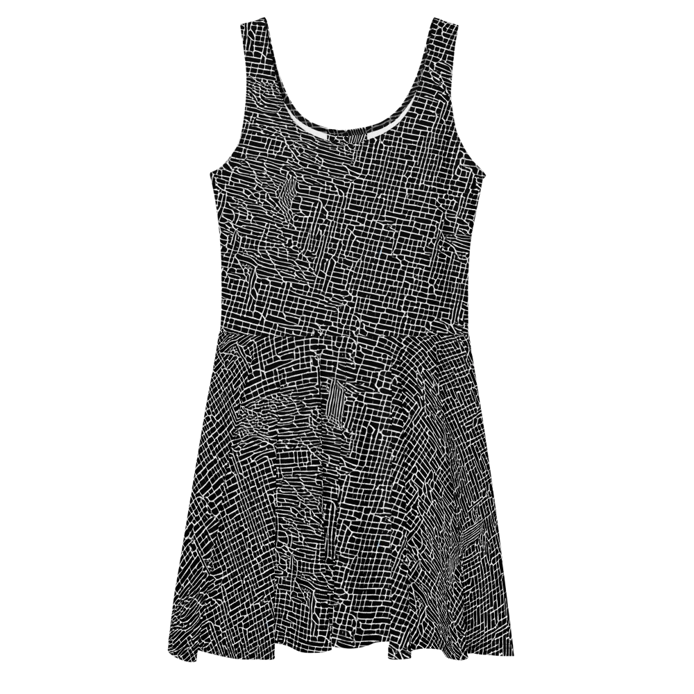 Ink Weave on Skater Dress — Front