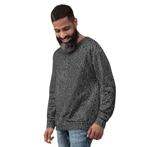 Ink Weave on a Sweatshirt