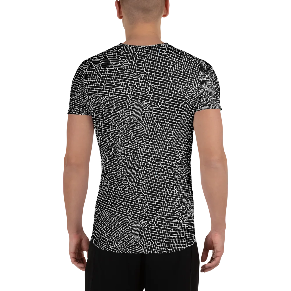 Ink Weave on Men's Athletic T-Shirt — Back