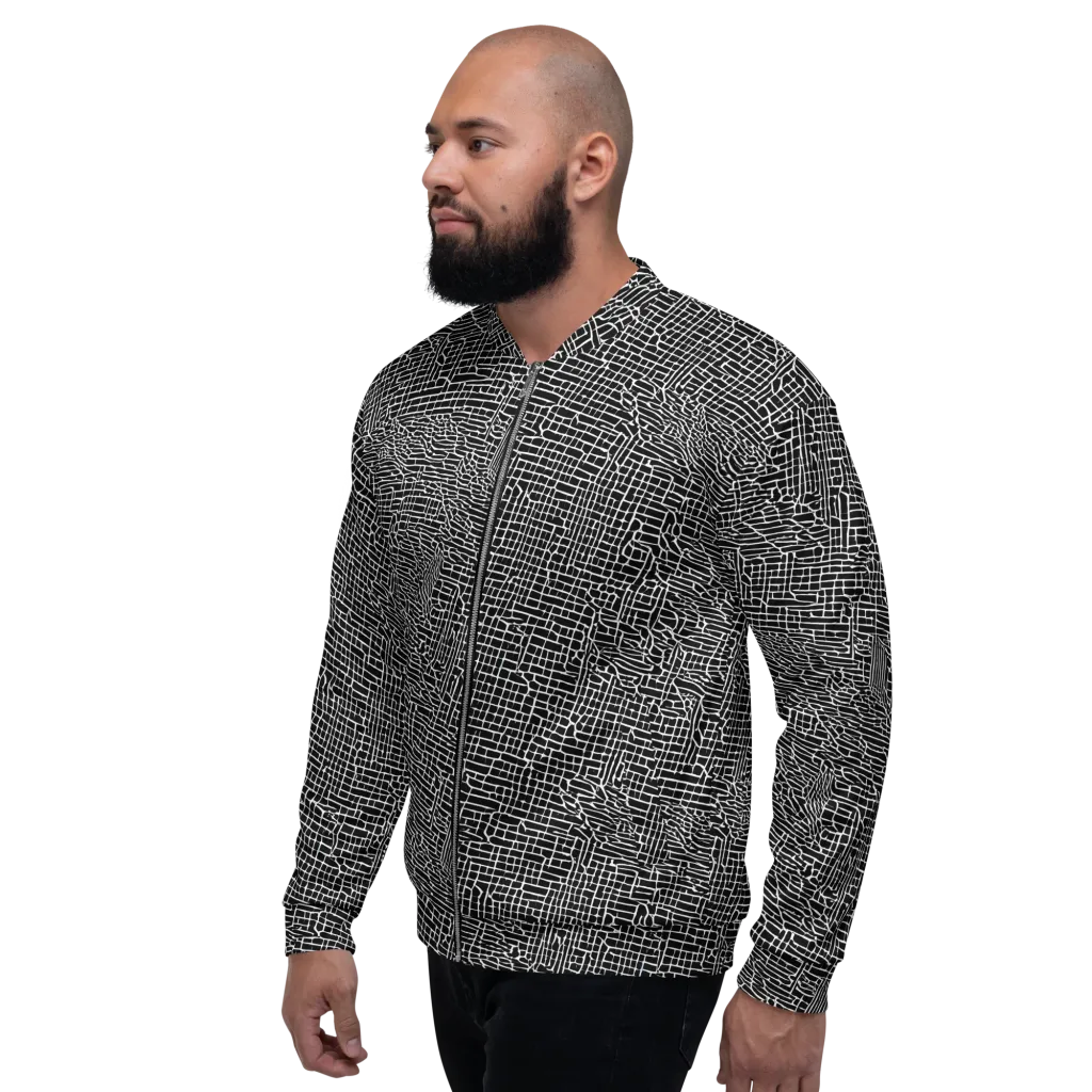 Ink Weave on Bomber Jacket — Left